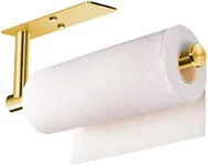 VAEHOLD Adhesive Paper Towel Holder Under Cabinet Mount (Gold)