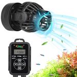 hygger Aquarium Wave Maker with Intelligent Controller, 5 Wave Modes Adjustable Water Flow, Magnetic DC 24V Quiet Aquarium Powerhead for Freshwater Saltwater Coral Reef Tank, 2200GPH