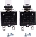 mxuteuk 2Pcs 20Amp Circuit Breakers