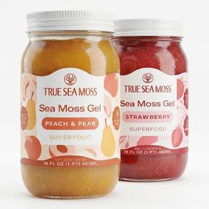TrueSeaMoss Bundle – Peach/Pear & Strawberry – Sea Moss Gel