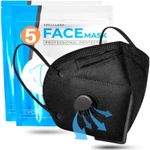 Face Mask Black with Breathing-Valv