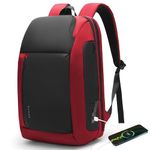 BANGE Travel BackpacksOvernight Laptop Carry-On Backpack for Airplanes Waterproof 15.6 inch Laptop Backpack for Men and Women, Red, Large, Laptop