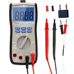 Segomo Tools TRMS 6000 Count Multimeter - Voltage, Current, Resistance, Continuity, Diode, Capacitance, Frequency & Temperature Digital Multimeter - Voltage Tester - Multimetro - DM600