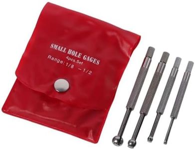 SHUATI Bore Measurement Tool 4PCS Ball Type Durable 1/8'' ~ 1/2'' Hardened Bore Gauge High Precision Small Bore Gauge Quick Inside Measurements of Holes