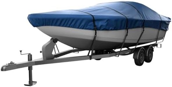 Seal Skin Covers Universal Boat Cover, Waterproof Marine-Grade Cover for 22'-24' L & Up to 116" W, Heavy-Duty & UV-Resistant, Ideal for Bass Boats, V-Hull, Fishing & Runboat