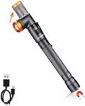 COSMOING Ultra Bright 4 Modes Pen Light with Magnetic Base, Rechargeable Battery, 90 Degree Swivel IP65 Pen Flashlight Clip Pocket, LED Flashlight for Camping, Emergency, Inspection, Hiking, Outdoor