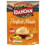 Idahoan Perfect Mash Cheddar Cheese - 8 Sachets Inside - 109g Each - Instant Mash Potato, Perfect in 1 Minute, Product of USA