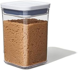 OXO Good Grips POP Container - Airtight Food Storage - Small Square Short 1.1 Qt Ideal for 1 lb of brown sugar or confectioner's sugar