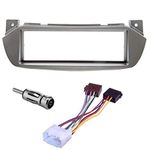 Sound-way Single DIN Car Radio Frame Installation Kit, 1 DIN Front Panel Frame, ISO Connector Cable, Antenna Adapter, compatible with SUZUKI ALTO 2009