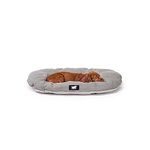 Ferplast Dog Bed Dog Cushion Dog Bed Small with Antibacterial and Antiviral Protection Washable, 55 x 36 cm. Grey