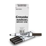 Crayola Original Bulk Markers, Black (12 Count)