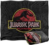 Jurassic Park Classic Logo Officially Licensed Silky Touch Super Soft Throw Blanket 50" x 60"