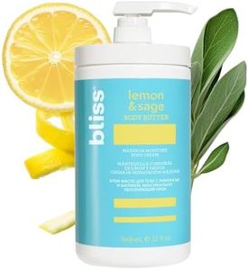 Bliss Body Butter - Lemon and Sage Body Butter - Maximum Moisture Cream - 32 Fl Oz - Body Lotion for Dry Skin - Long-Lasting Moisturizer for Women & Men - Vegan & Cruelty-Free