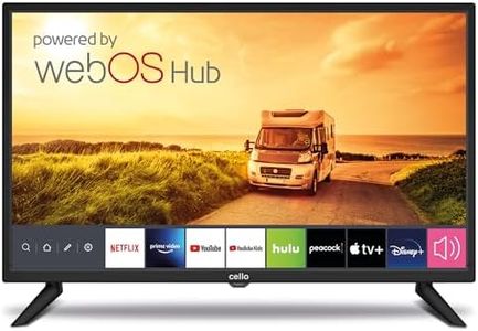 Cello 24 Zoll Smart Camping Reise TV 12-Volt TV Triple Tuner Bluetooth. Disney+ Netflix, Apple TV+ Prime Video Paramount+ Caravans HGVS Boote Modell 2023