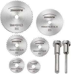 Hojas de Sierra Circular, ZFYQ 8 Piezas Hoja de Corte Set Mini Hoja de Sierra Circular HSS para Cortar Madera Productos de Plástico Aleaciones de Aluminio Metales Blandos