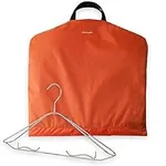 DEGELER SkyHanger - Carry on Garment Bag with unique Titanium Suit Hanger for Men & Women - best-in-class functionality for wrinkle-free traveling - lightweight & water repellent nylon - Orange