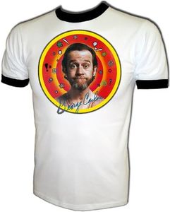 Authentic 1979 Comic George Carlin Vintage Concert T-Shirt Limited, xx-Large White