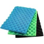 AQUANEAT Aquarium Bio Sponge Foam Filter Media Pad Cut-to-fit for Fish Tank Sump Pond 17" x 11" x 1/2" to 1"