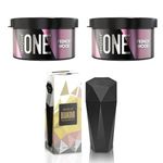 Involve Combo Offer : ONE Frenchwood Car Perfume(pack of- 2) & Diamond car dustbin- Black|Car Air Freshener | Car Accessories |Car Trash Bin Auto | Car perfume | Involve Accessories