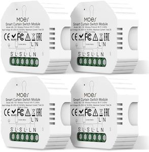 MOES Tuya WiFi - Set di 4 interruttori per tapparelle, timer per tapparelle, compatibile con Alexa Google Assistant, MOES/Tuya/Smart Life