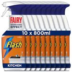 Flash Kitchen Degreaser Cleaning Spray 800ml x 10