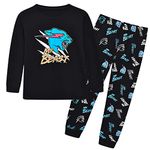 Kids Boys Funny Fashion YouTube Gamer Fans' Pajamas PJS Set Youth Girls Sleepwear Shorts (Beast, 9-10 Years)