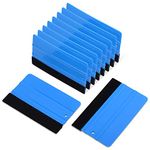 EHDIS 10 Pcs Felt Edge Squeegee, Vinyl Squeegee with Felt, Vinyl Wraps Tools for Wallpaper, Car Vinyl, Window Tinting, 5 Inch