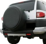 2007-2009 Toyota FJ Cruiser - 32" Rigid Tire Cover (Plastic Face & Vinyl Band) - Matte Black Texture