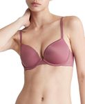 Calvin Klein Women's Sensual Touch Push Up Plunge Bra, Crushed Berry, 32DD