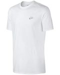 Nike Men's M NSW TEE CLUB EMBRD FTRA Short Sleeve Top - White/White, L
