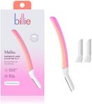 Billie - Dermaplane Starter Kit - Reusable Handle + 3 Refill Blades - Remove Facial Hair + Perfectly Shape Brows - Dermatologist-Approved - Malibu