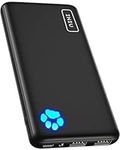 INIU Power Bank, USB C in&out Slimmest 10000mAh Portable Charger, Triple 3A High-Speed Charge External Battery Pack, Flashlight Phone Charger for iPhone 15 14 13 12 11 X Samsung S22 S21 Google LG iPad