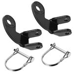 Kingsea 2PCS Bike Trailer Hitch, 12.2mm Steel Hitch for Burley Bike Trailers Replacement Kids Burley Bee Bike Trailer Hitch Coupler Attachment (135-Degree Coupler)