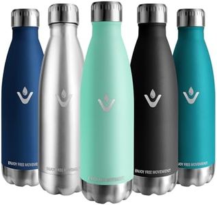Vikaster Botella agua, 500ml Botella agua acero inoxidable, Mantener 12H Caliente/24 Frío, Termo Sin BPA, Botella termica Niños, Adultos, Deporte, Oficina, Exteriores