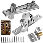 Door Pivot Hinges,Invisible Pivot Hinge System with Door Ball Catch Hardware for Max 200 lb Heavy Duty Wood Doors & Hidden Door Bookcase & Secret Door (Type I)