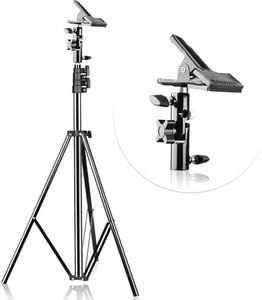 EMART 8.5FT Photography Green Screen Background Reflector Light Stand with 5/8" Heavy Duty Clamp Reflector Holder, for Reflector Diffuser, Disc Reflectors, Pop Up Backdrop, Photo and Video Studio