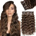 Dark Brown Clip in Hair Extensions 