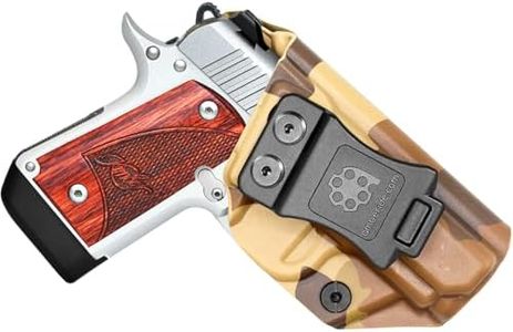 Amberide Kimber Micro 9mm IWB Holster, Kydex Concealed Carry Holster for Kimber Micro 9mm, No Optic/No Laser, Posi-Click Retention, Sweat Guard, Adjustable Cant (0–30°)