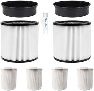 SpaceTent 2 Pack 08-2566B Cartridge Filters Fit for Most 5-18 Gallon Wet/Dry Vacuum Cleaners.