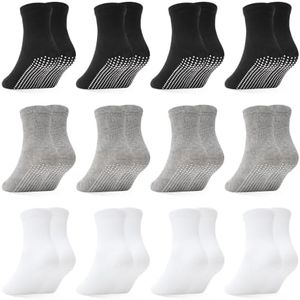 HYCLES Non-Slip Toddler Socks, Boys Girl Grip Socks for 5-7 Years Kids