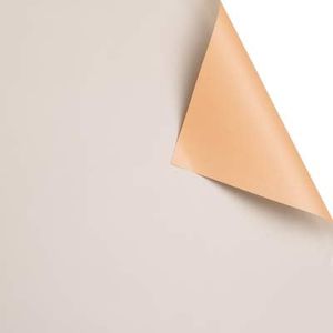 BBJ WRAPS Double Color Flower Wrapping Paper Waterproof Florist Bouquet Packaging Wraps 20 Sheets 23.6x23.6 Inch (Peach)