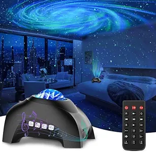 Galaxy Projector, CIMELR Star Projector Night Light with Bluetooth Speaker, White Noise Machine, Remote Control - Northern Lights Aurora Projector for Bedroom, Room Decor, Party, Gift for Kids Adults