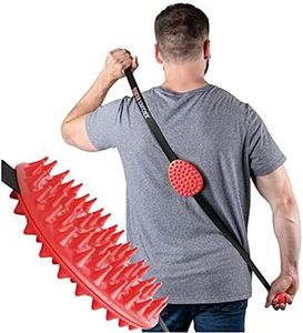 Cactus Scratcher Original Back Scratcher with 2 Sides Featuring Aggressive and Soft Spikes, Great for The Mobility Impaired and Hard-to-Reach Places, Makes an Awesome After-Surgery Gift - Red