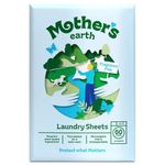 Mother’s Earth Laundry Detergent Sheets – Lightweight Laundry Sheets | Plastic-Free Packaging | Suitable for Everyday Washing | Unscented