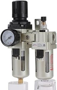 ORAZIO Air Compressor Filter Regulator Water Trap Moisture Humid Removal for Paint Spray Guns and Pneumatic Tools Oil Lubricator Industrial Grade 214176