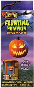 Pumpkin Masters Floating Pumpkin Carve & Display Kit - Create Levitation Illusion in 4 Easy Steps, Includes Carving Saw, Pattern, Hanging Assembly, Lid Clips, and Zip Tie, Halloween Decoration