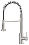 GIMILI Kitchen Faucet with Pull Down Sprayer, Single Handle Spring Kitchen Sink Faucet, Brushed Nickel