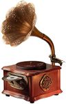 Wooden Phonograph Gramophone Turnta