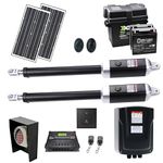 ALEKO Swing Gate Opener Operator (900-50W, Dual Solar Accessory Kit)