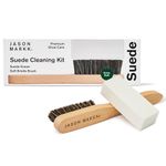 Jason Markk Suede Cleaning Kit, Shoe Cleaner, Trainers Care, 2-Piece Set, Brush & Stain Eraser, Ideal for Footwear, Safe for Leather, Suede, Nubuck, Cotton, Knits